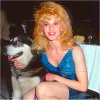 Lorella Cuccarini con cane - Festival 1987/88
