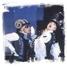 Lorella e Luca a "Buona Domenica" 1995/96 nel balletto "Fever - Vogue"