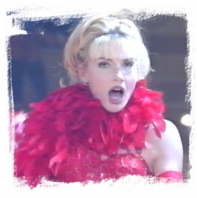 Lorella nei panni di "Sweet Charity" in un balletto del 1995 a "Buona Domenica"