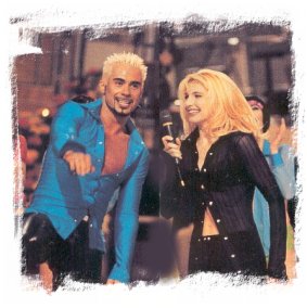 Lorella e Luca a "Buona Domenica 1995/96" dopo la sigla "Per te"