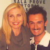 Lorella Cuccarini con fan