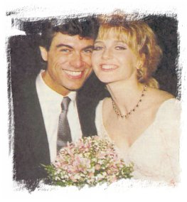 Lorella e Silvio, nel giorno del loro matrimonio