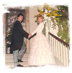 Lorella e Silvio, nel giorno del loro matrimonio