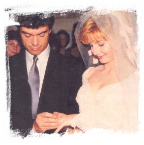 Lorella e Silvio, nel giorno del loro matrimonio
