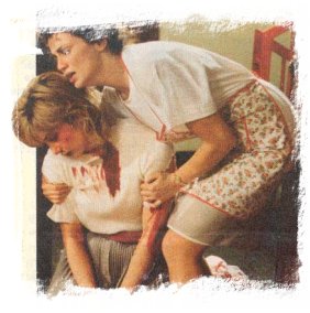 Lorella e Serena Grandi durante le riprese del film tv "Piazza di Spagna"